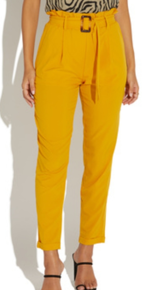 High Waist Belted Pants
